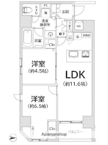アイル両国弐番館菊川の2LDK賃貸マンション！｜アパマンショップ小岩店 